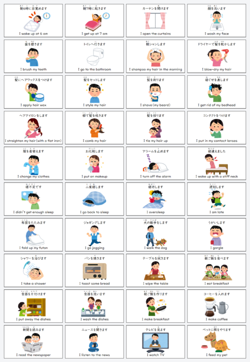 Japanese E-learning Website | Learn Essential Morning Routines in ...